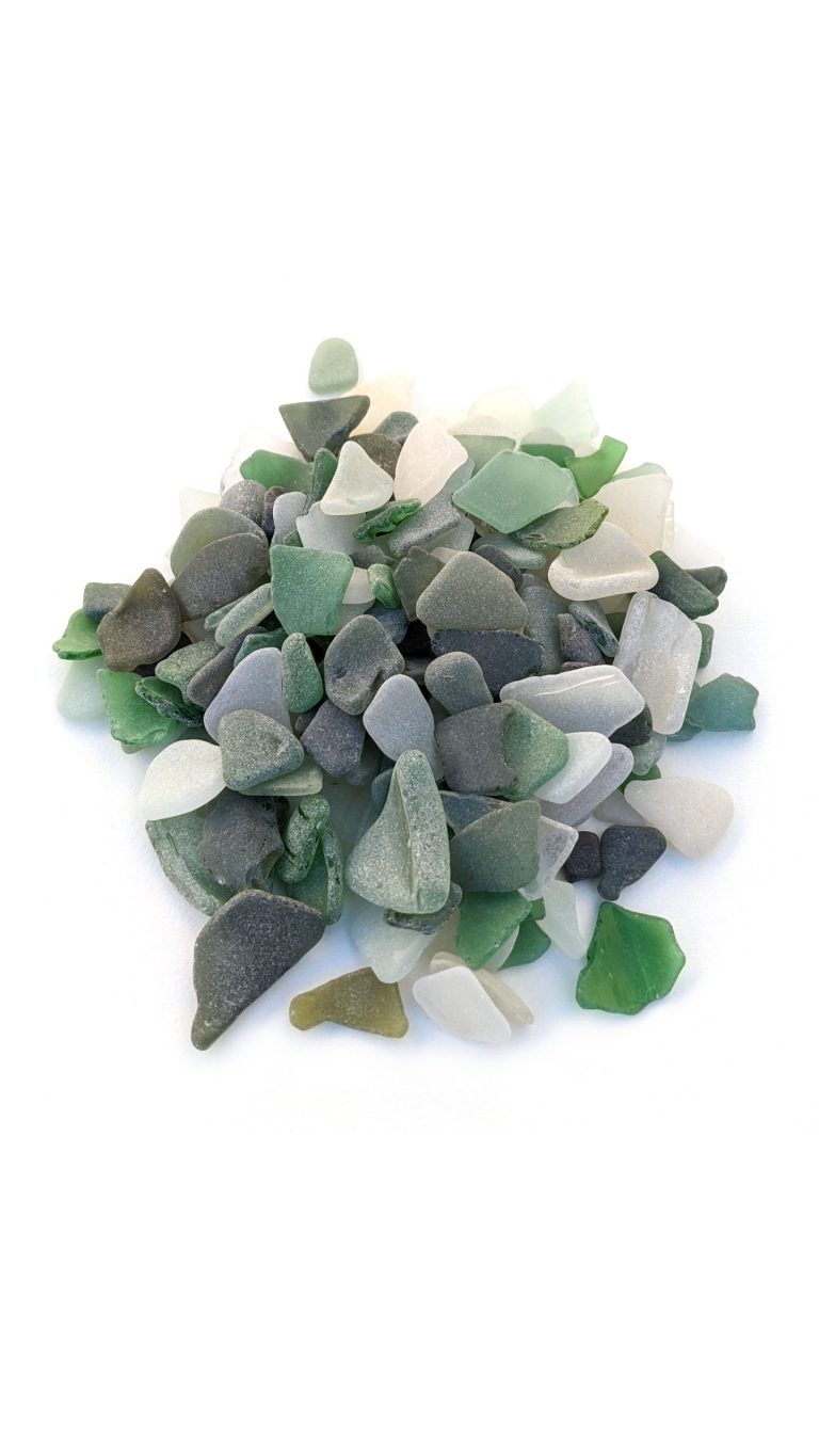 Collier Les plages, tessons de verre, 2024, Julie Decubber, La matière céramique en objets précieux