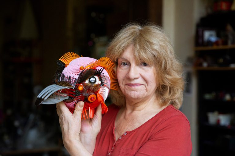 Portrait Jacqueline Lecarme atelier