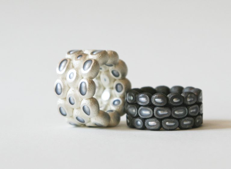 Ambroise Degeneve, ring, fossilized pearls