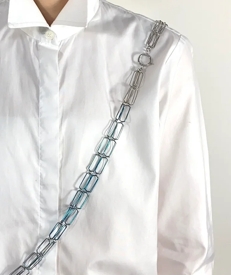 Collier Emma Gregory, 174BPM Curious transposition 2, acier La force des BPM en bijou