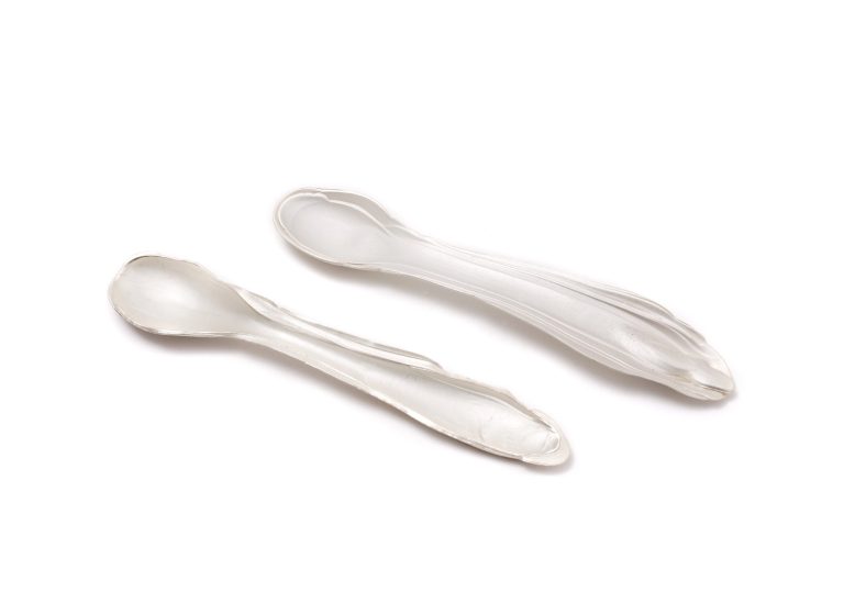 Kitchen Glass, Gésine Hackenberg, brooch, glass, silver, ruthenium