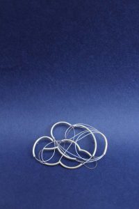 Broche Nuage Mylène Auquière argent et acier