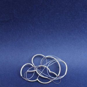 Broche Nuage Mylène Auquière argent et acier