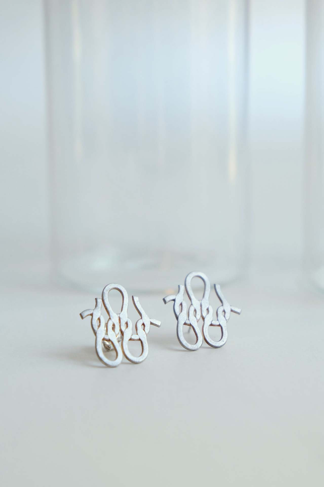 Boucles d'oreilles Lou Sautreau top largent