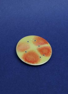 Hectare Broche Nevin Arig jaune résine