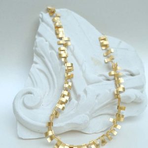 Collier Franziska Rappold pétale mobile argent doré