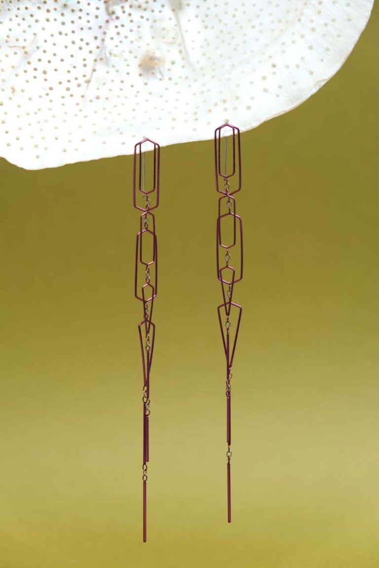 Hectare boucles Emma Gregory Colourful swell acier rose