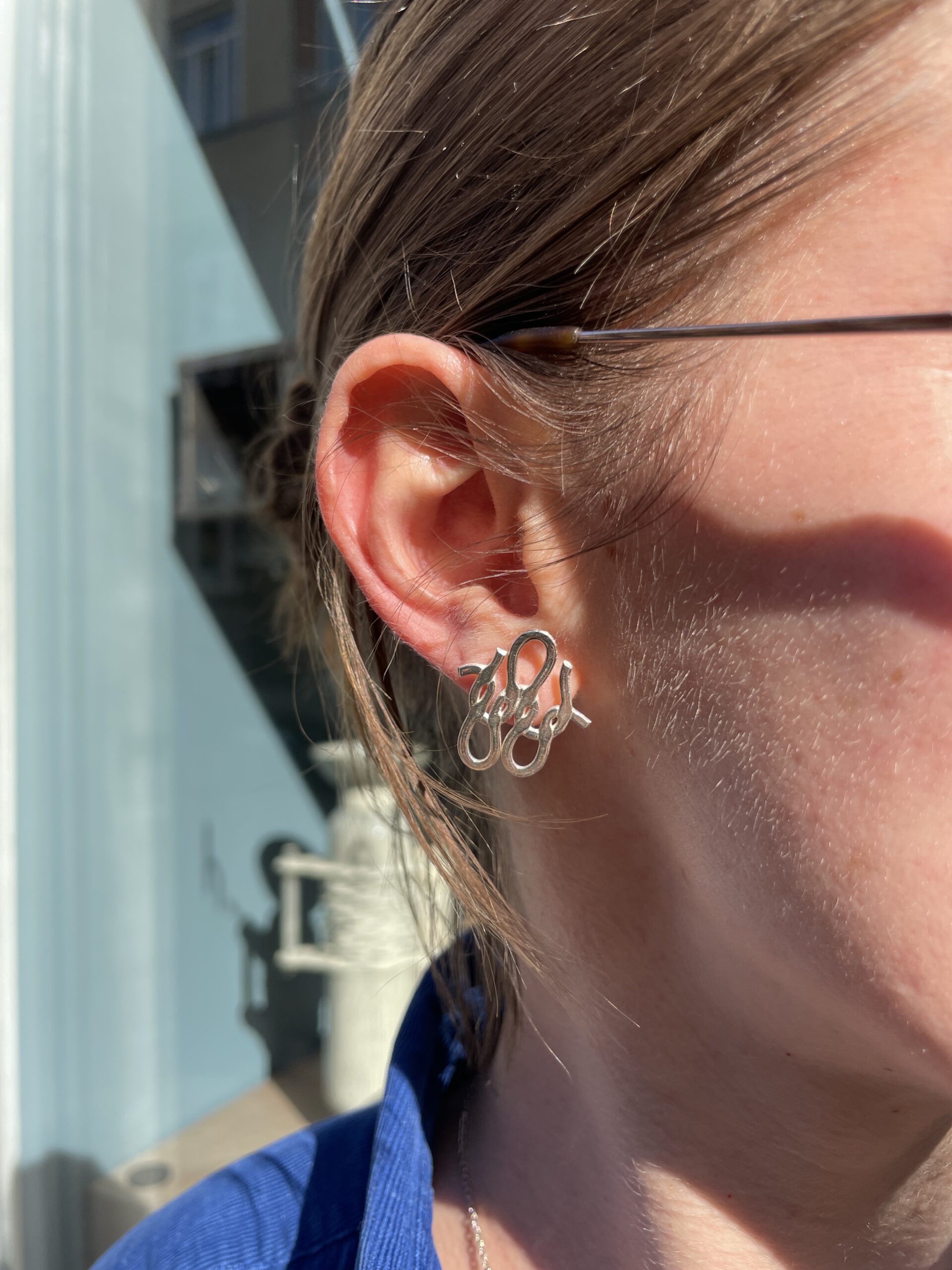 Lou Sautreau Haute lisse top argent poli