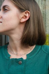 Silvia Piva, collier Luz argent