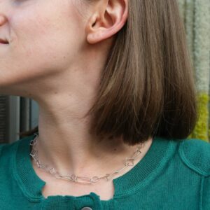 Silvia Piva, collier Luz argent