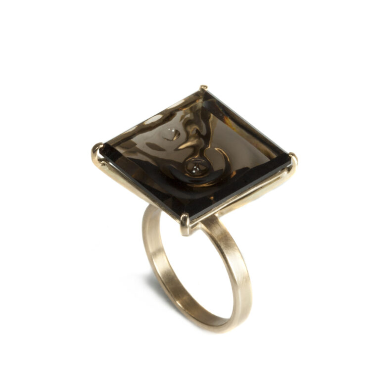 Künnap - STILL NO ANSWER - smoky quartz, gold - photo 1