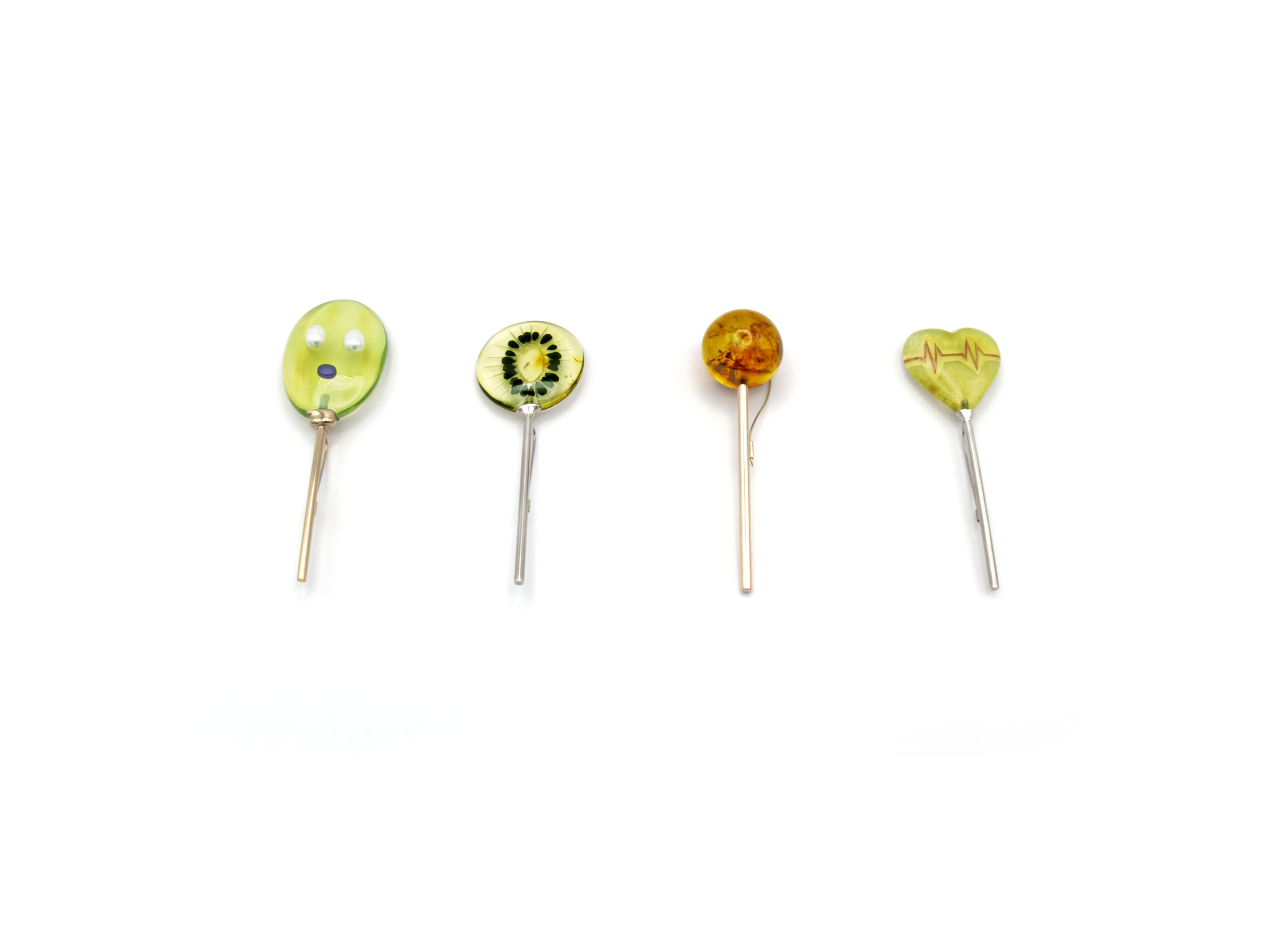 Tsura Oles lollipop brooch