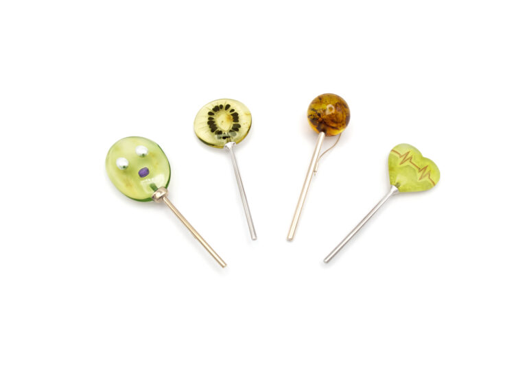 Tsura Oles lollipop brooch
