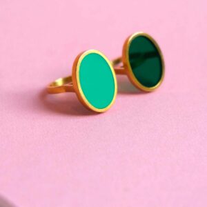 Bague Katja Schlegel Pool argent et acryglass