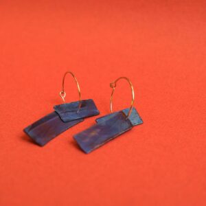 Claire Lavendhomme - titanium oorbellen