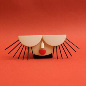 Jacqueline Lecarme - broche bakélite