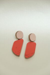 Karen Vanmol boucles d'oreilles EA2601 formica coloré