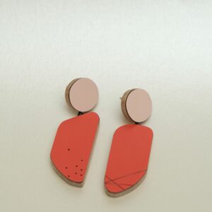 Karen Vanmol boucles d'oreilles EA2601 formica coloré