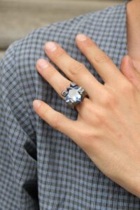 Ambroise Degenève- Bague spinelle- Argent (4)