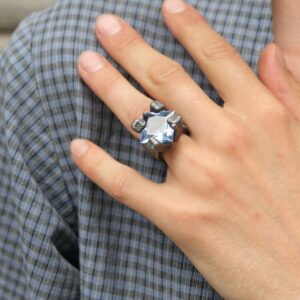 Ambroise Degenève- Bague spinelle- Argent (4)